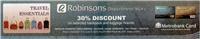 30percent discount at Travel essentials