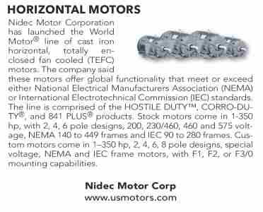 Horzontal motors
