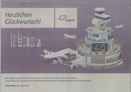 Fraport Gratulationsanzeige
