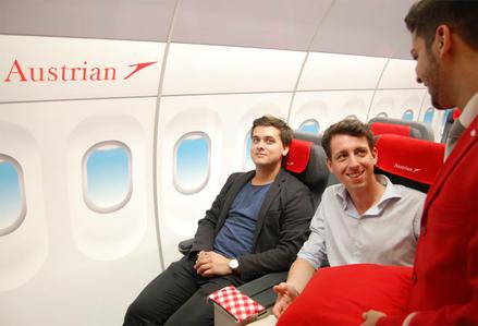Servus from the Hofburg Vienna – experience our myAustrian Premium Economy Class at Pioneers Festival 2018. Take a seat, don the VR glasses or try our Augmented Reality app, you’ll be almost ready for takeoff.