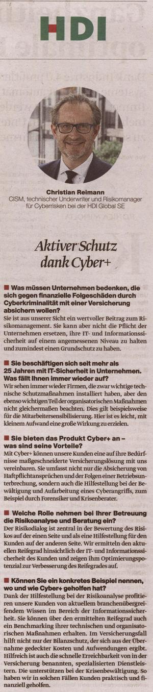 HDI-Gerling Cyber+ Firmenversicherung