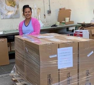 Need Samples? No problem! Order online and Dominga will get a delivery to you. 