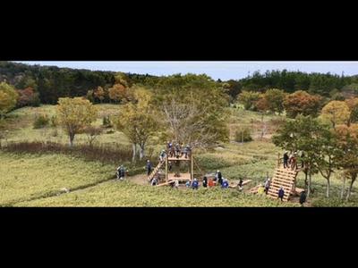 Mitsui Chemicals Group World Natural Heritage Support Project 3rd ~ Shiretoko ~ Donate "Nonlot ®" tree deck to Shiretoko Foundation Produce tree deck with children in nature classroom