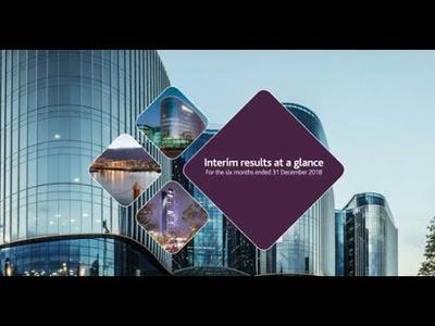Interim results at a glance for the 6 months ended 31 December 2018