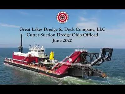 Great Lakes Dredge & Dock Company's Dredge Ohio Offloaded in Chesapeake Bay