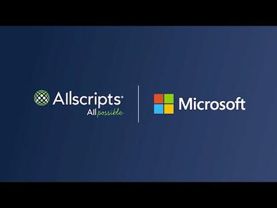 Microsoft and Allscripts Extend their Strategic Partnership