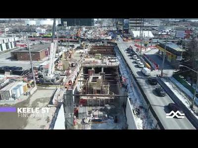 Finch West LRT Flyover Video - March 2022