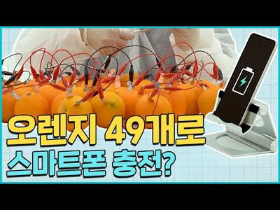 오렌지 몇 개면 스마트폰을 충전할 수 있을까? ⚡ㅣ배터리 실험실
