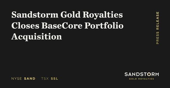 Sandstorm Gold Royalties