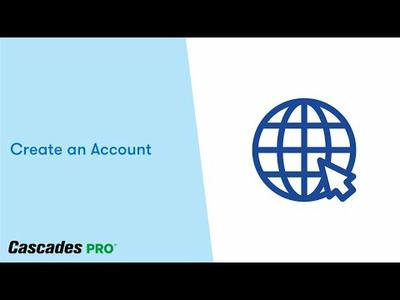 Create an Account on Website - Cascades PRO