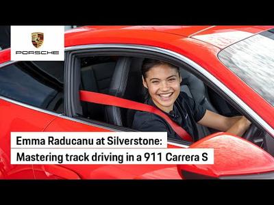 Porsche fast laps with Emma Raducanu at Silverstone