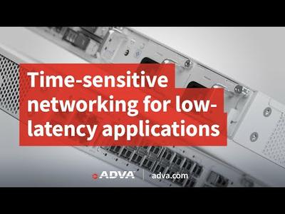 Time-sensitive networking for low-latency applications