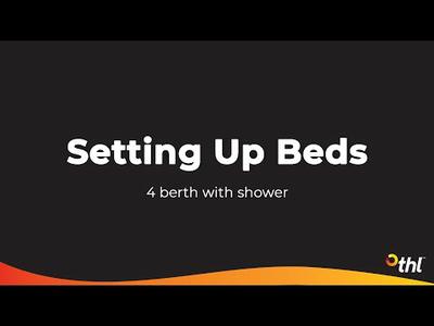 Setting up Beds (4 berth with shower) ~ Camper 4