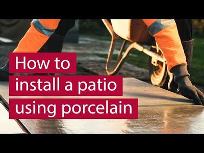 How to lay a porcelain patio