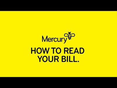 Mercury: How to read your bill.