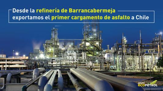 We continue to expand our horizons! We exported the first shipment of asphalt to Chile