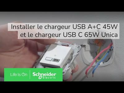 Comment installer les chargeurs USB charge rapide Unica ? | Schneider Electric