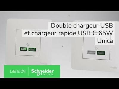 Découvrez les chargeurs USB charge rapide Unica | Schneider Electric
