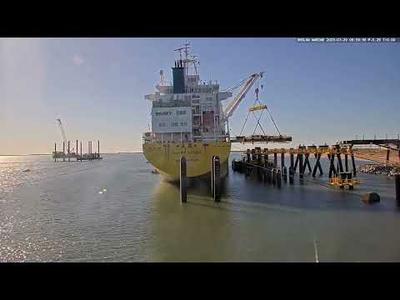 BigLift vessel 'Happy Dover' at Port of Ashburton