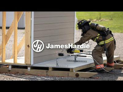 Fire Demo: Hardie® Fiber Cement Siding vs. Vinyl, Engineered Wood & Cedar
