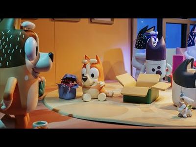 Welcome to the Bluey's Christmas at the Myer Christmas Windows!