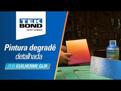 Pintura em degradê com tinta spray - Super Color Tekbond