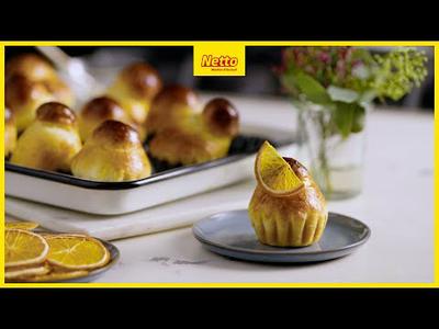 Brioches mit Orangen