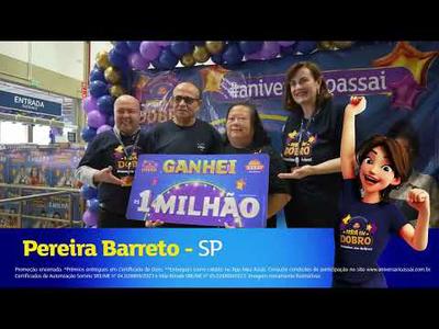 2º grande prêmio de 1 MILHÃO de reais do Aniversário Assaí!