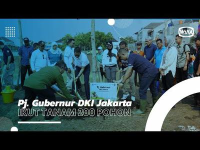 Pj Gubernur DKI Jakarta Heru Budi Hartono Ikut Tanam Pohon di Waduk Cipayung