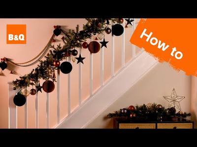 How to decorate your stairs for Christmas