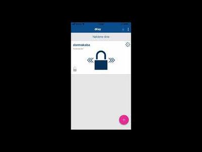 Kontroll åpning dKey i app