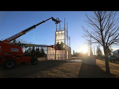 PCL Calgary Building a Warming Hut for 2023 Competition