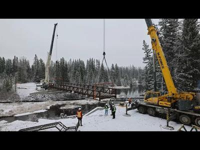 West Bow River Pathway Infrastructure Project Timelapse | Canmore, Alberta