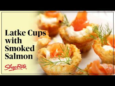 Easy Lemon Chive Latke Cups with Smoked Salmon Recipe | ShopRite Grocery Stores