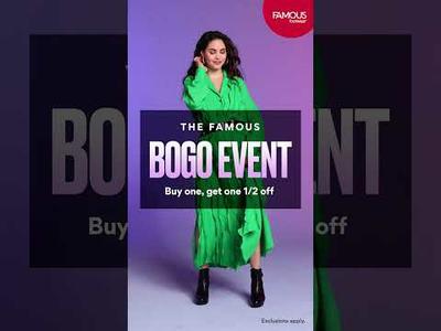 BOGO is back and it's happening now. #FamousFootwear #BOGO