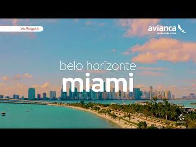 Viaje de Belo Horizonte para Miami!