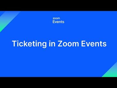 Ticketing with Zoom Events