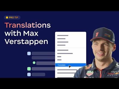 Zoom Pro Tip: Translations in Team Chat with Max Verstappen