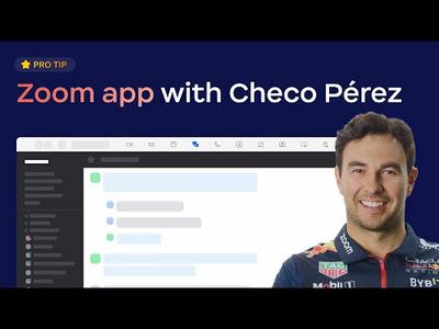 Zoom Pro Tip: Zoom App with Checo Pérez