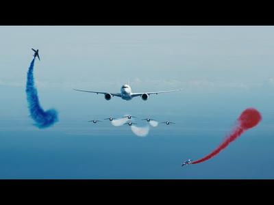 ATHOS A350 | Un ballet aérien pour les 90 ans d’Air France et les 70 ans de la Patrouille de France