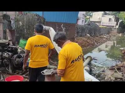 Mega Dewatering Pumps at work - Cyclone Michaung in Chennai