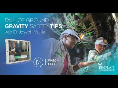 Fall of ground gravity safety tips with Dr Joseph Matjila. Watch here.