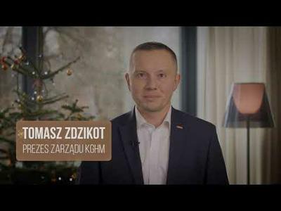 Życzenia bożonarodzeniowe zarządu KGHM Polska Miedź